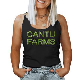 Women's Cantu Farms Squad Family Reunion Last Name Team Tank Top Frauen - Geschenkecke