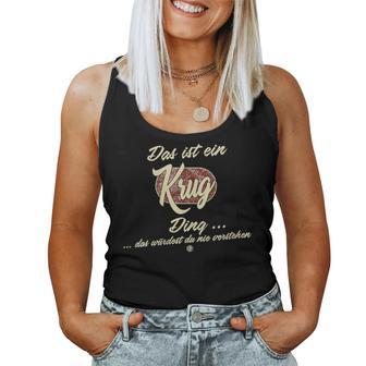 Women's Das Ist Ein Krug Ding Family Jug With-Neck Tank Top Frauen - Geschenkecke