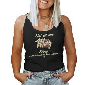 Women's Das Ist Ein Merz Ding Family Merz With-Neck Tank Top Frauen - Geschenkecke