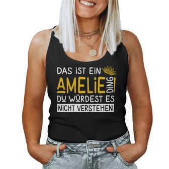 Women's First Name Amelie Name Day Saying Das Ist Ein Marion Ding Tank Top Frauen - Geschenkecke