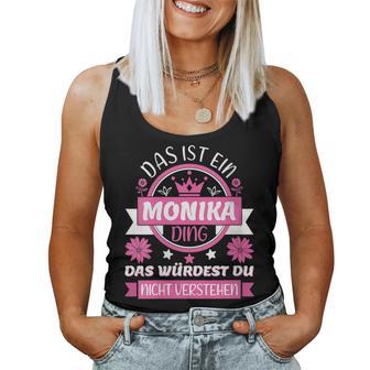 Women's Monika Name First Name Day Das Ist Ein Monika Ding With-Neck S Tank Top Frauen - Geschenkecke