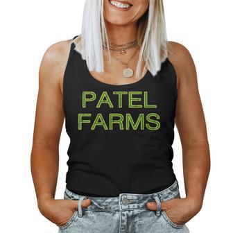 Women's Patel Farms Squad Family Reunion Last Name Team Tank Top Frauen - Geschenkecke