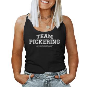 Women's Team Pickering Proud Surname Last Name With-Neck Tank Top Frauen - Geschenkecke