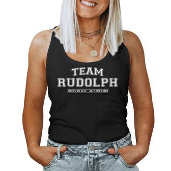 Women's Team Rudolph Proud Family Last Name With-Neck Tank Top Frauen - Geschenkecke