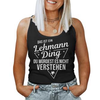 Women's With-Neck Das Ist Ein Lehmann Ding Du Würdest Es Nichterstehung Tank Top Frauen - Geschenkecke