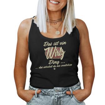 Women's With-Neck Das Ist Ein Wirtz Ding Family Wirtz Tank Top Frauen - Geschenkecke