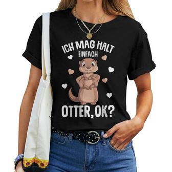 Ich Mag Halt Otter Seeotter Children's Women's Girls' T-shirt Frauen - Geschenkecke