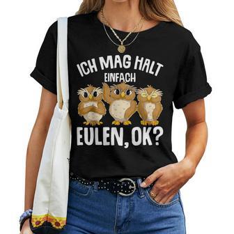 Ich Mag Halt Owls Children's Girls' S T-shirt Frauen - Geschenkecke