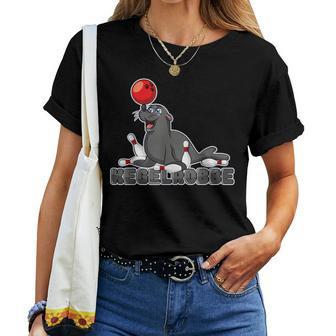 Kegelsebbe Seal Bowling Kegeln Word Game T-shirt Frauen - Geschenkecke