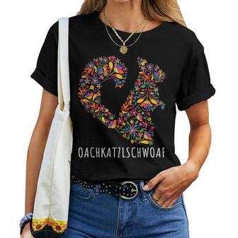 Oachkatzerlschwoaf Squirrel Tail Flowers T-shirt Frauen - Geschenkecke