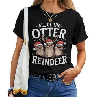 All Otter Reindeer Sea Animal Lovers Boys Girls T-shirt Frauen - Geschenkecke