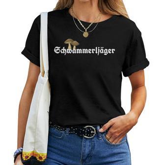 Schwammerl Sammeln Steinmushz Mushroom Collector Sponge's Hunter T-shirt Frauen - Geschenkecke