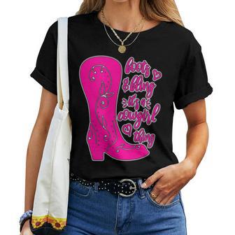 Stiefel Und Bling Es Ist Ein Cowgirl-Ding T-shirt Frauen - Geschenkecke