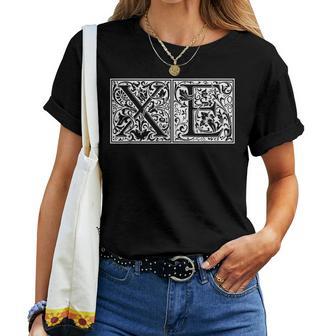 Xe Initials X E Name Last Name Onomastics Onomatology T-shirt Frauen - Geschenkecke