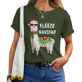 Llama Alpaca Christmas Fleece Navidad T-shirt Frauen - Geschenkecke