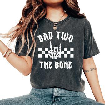 Bad Two The Bone Party Decorations Boy Girl 2Nd Birthday Women's Oversized Comfort T-Shirt - Thegiftio UK