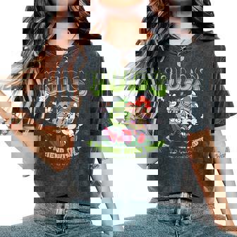 Buds A Friend With Weed Mushroom Marijuana Stoner Women's Oversized Comfort T-Shirt - Monsterry