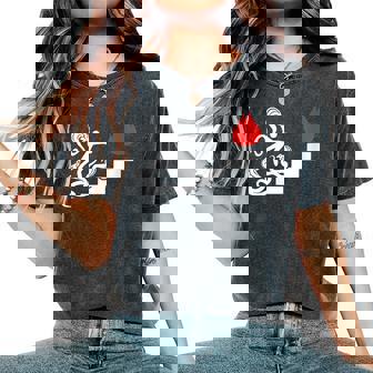 In Case Of Fire Jump Into Snake Pit Women's Oversized Comfort Colors T-Shirt - Monsterry