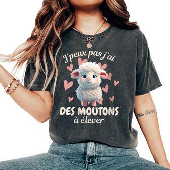 Citation Drôle De Moutons La Enfants Qui Adorait Moutons T-shirt oversize confortable pour femme - Cadeauxyz