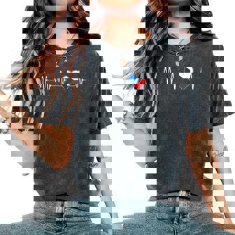 République Tchèque Aimer Cadeau Du Cœur Et Du Drapeau T-shirt oversize confortable pour femme - Cadeauxyz