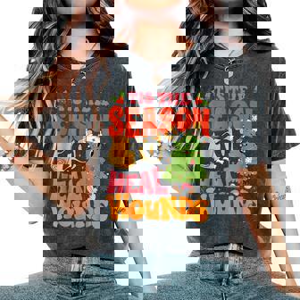 Tis The Season To Heal Wound Christmas Tree Wound Care Nurse Women's Oversized Comfort T-Shirt | Seseable CA