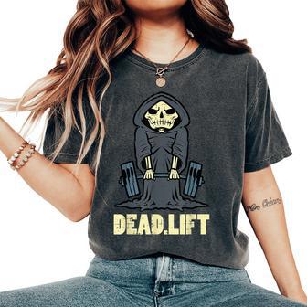 Workout Skeleton Deadlift Gym Training Exercise Women Women's Oversized Comfort T-Shirt - Thegiftio UK