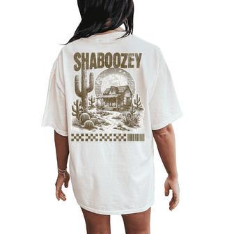 Shaboozey Western Desert T For And Girls Women's Oversized Comfort T-Shirt Back Print - Thegiftio UK