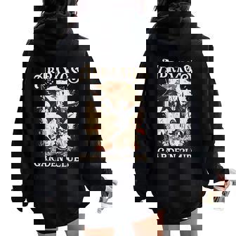 Abraxos Flower Garden Club Flower Fantasy Book Lover Women Oversized Hoodie Back Print - Thegiftio