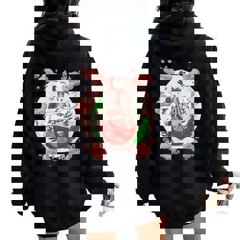 Aries Potion With Ingredients Magical Astrology Women Oversized Hoodie Back Print - Monsterry
