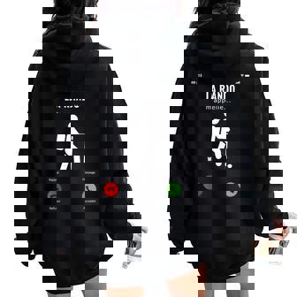 Cadeau Drôle Randonneur Montagnes Randonnée Rando M'appelle Sweat à capuche oversize pour femme avec imprimé dans le dos - Cadeauxyz