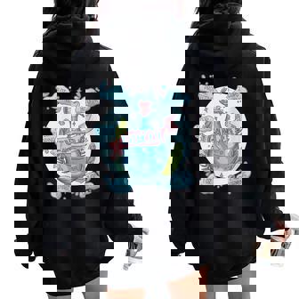 Cancer Potion With Ingredients Magical Astrology Women Oversized Hoodie Back Print - Monsterry