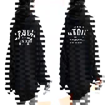 Catholic Ad 33 Christian Religious Women Oversized Hoodie Back Print - Thegiftio UK