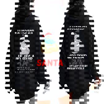 Christmas Tattoo Santa Men Women Kids Gift t Shirt Women Oversized Hoodie Back Print - Monsterry