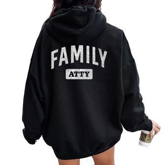Family Law Attorney Family Lawyer Women Oversized Hoodie Back Print - Monsterry