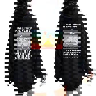 Chicken Tender Poultry Farmer Hen Women Oversized Hoodie Back Print - Seseable