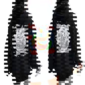 Gemini Potion With Ingredients Magical Astrology Women Oversized Hoodie Back Print - Monsterry