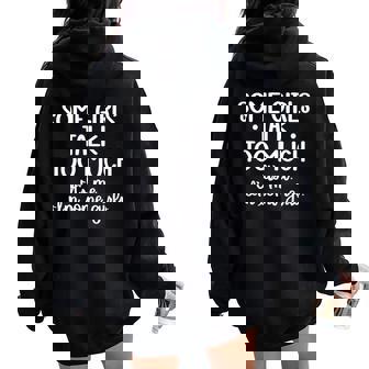 Some Girls Talk Too Much Talkative Extrovert Women Oversized Hoodie Back Print - Monsterry