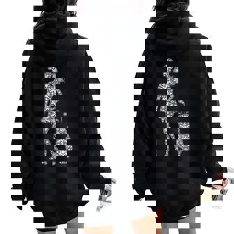 Golf Snowflake Merry Christmas Snowflakes Women Golfer Women Oversized Hoodie Back Print - Monsterry