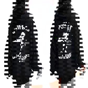 J'peux Pas J'ai Tennis Humour Cadeau Drôle Tennis Tennisman Sweat à capuche oversize pour femme avec imprimé dans le dos - Cadeauxyz
