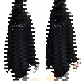 Ligne De Cochons Humour Ferme Animal Homme Cadeau Sweat à capuche oversize pour femme avec imprimé dans le dos - Cadeauxyz