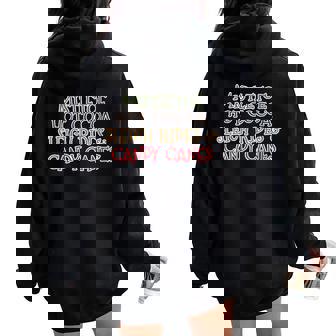 Mistletoe Hot Cocoa Sleigh Rides And Candy Canes Women Oversized Hoodie Back Print - Monsterry