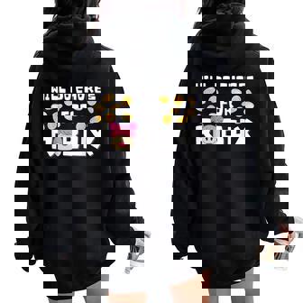 Noob & Professional Gamer Will Do Chores For Robux Girls Women Oversized Hoodie Back Print - Thegiftio UK