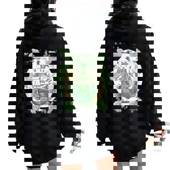 Taurus Potion With Ingredients Magical Astrology Women Oversized Hoodie Back Print - Monsterry