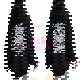 Thai Culture Songkran Festival Of Water Thailand Women Oversized Hoodie Back Print - Monsterry
