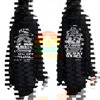 Waymaker Promise Keeper Miracle Worker Christian Believer Women Oversized Hoodie Back Print - Thegiftio UK