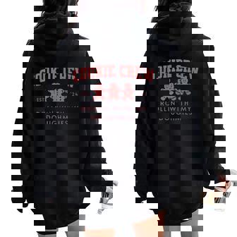 Cookie Crew Rollin' With My Doughmies Christmas Cookie Women Women Oversized Hoodie Back Print | Mazezy
