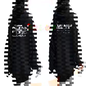 Preoperative Christmas Nurse Santa Hat Bauble Preop Nursing Women Oversized Hoodie Back Print | Mazezy