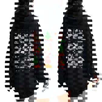 Retro Occupational Therapy Christmas Tree OT Holiday Women Oversized Hoodie Back Print - Monsterry