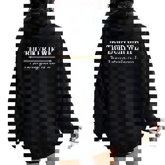 Trucker Wife Shirts Struggle Is Real Shirt Women Oversized Hoodie Back Print - Monsterry
