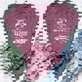 Our First Christmas As Mr And Mrs Reindeer Women's Heather T-Shirt - Monsterry